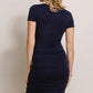 Ruched Surplice Bodycon Dress