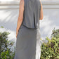 Manon Maternity Breastfeeding Dress Slate