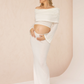 Ophelia 2 piece Maternity Photoshoot Knit Set White