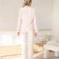Larah Bamboo Maternity Long Sleeve Pyjama Set in Pink Stripe