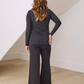 3-Piece Isabelle Maternity Sleepwear Set - Charcoal