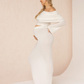 Ophelia 2 piece Maternity Photoshoot Knit Set White