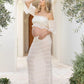 Marisol 2 piece Maternity Photoshoot Dress in Ivory