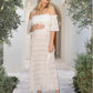 Marisol 2 piece Maternity Photoshoot Dress in Ivory