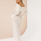 Ophelia 2 piece Maternity Photoshoot Knit Set White