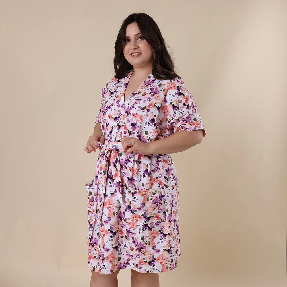 Blushing Beauty Organic Maternity Robe