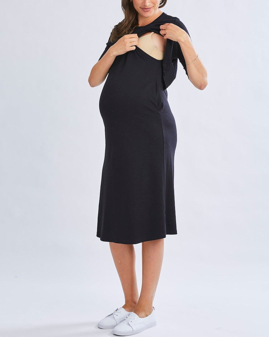 Donna Maternity & Nursing Flip Dress