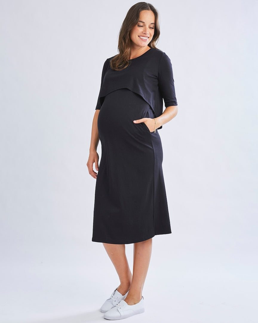 Donna Maternity & Nursing Flip Dress