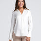 Amelia White Maternity Acetate Shirt