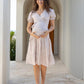 Jasmine Maternity Wrap Dress in Nude