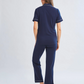 Bamboo Pyjama Set Short Sleeve Navy