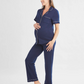 Bamboo Pyjama Set Short Sleeve Navy