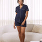 Maternity and Nursing Pyjama Set in Navy