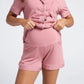 Maternity and Nursing Pyjama Set in Soft Pink