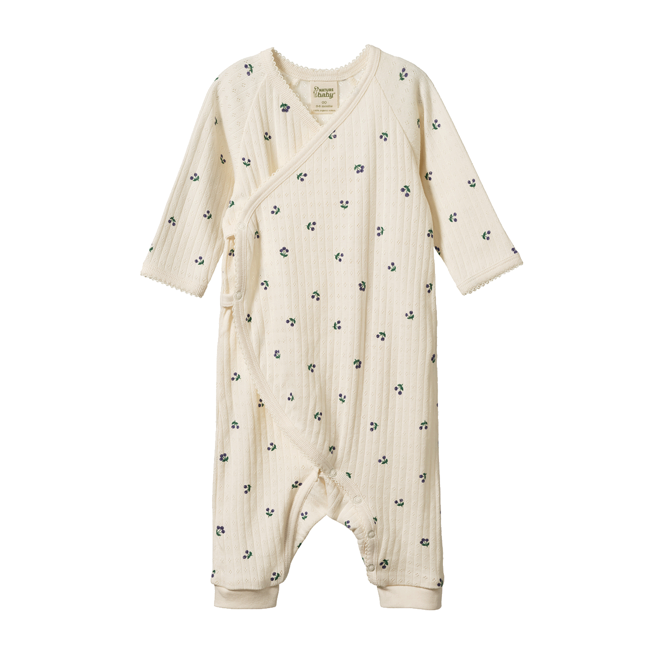 Kimono Stretch & Grow Pointelle Winter Berry