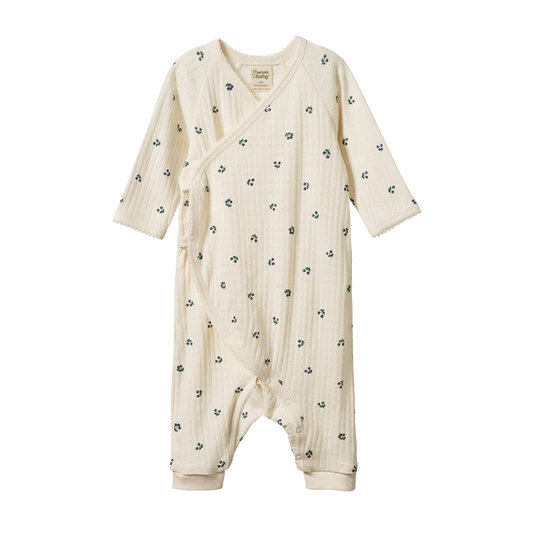 Kimono Stretch & Grow Pointelle Winter Berry