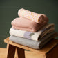 Merino Knit Blanket Cot Rose Dust