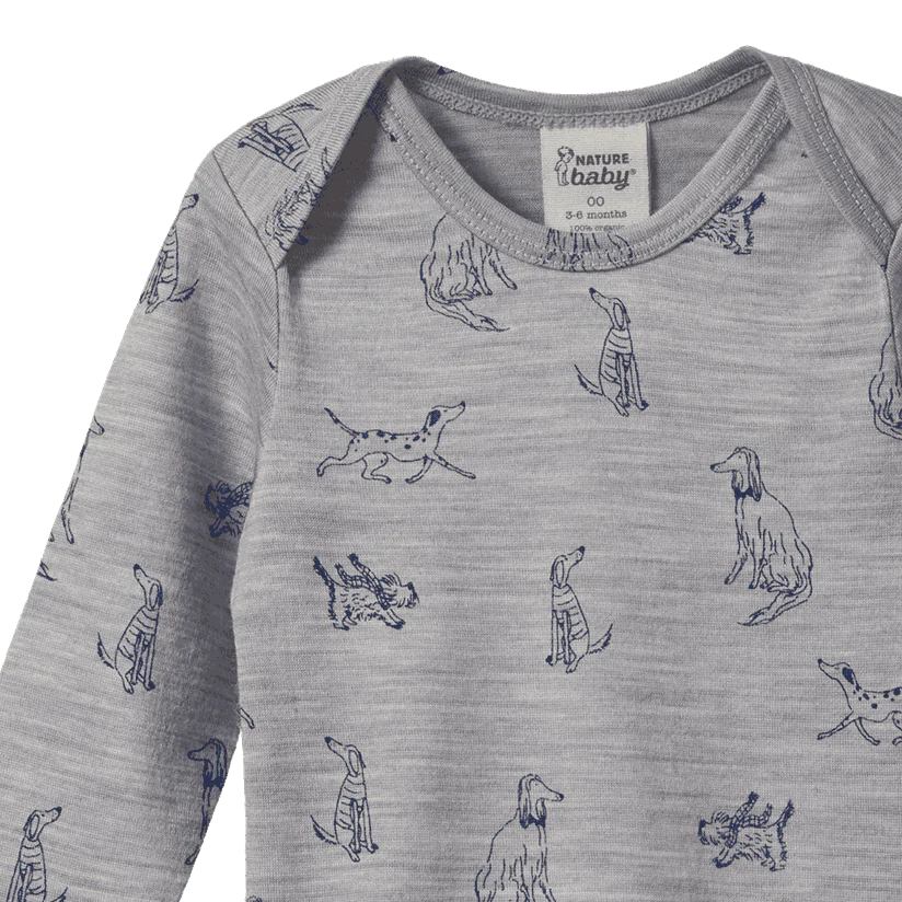 Merino Long Sleeve Bodysuit Best Friend