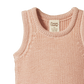 Merino Chunky Knit Vest Rose Dust