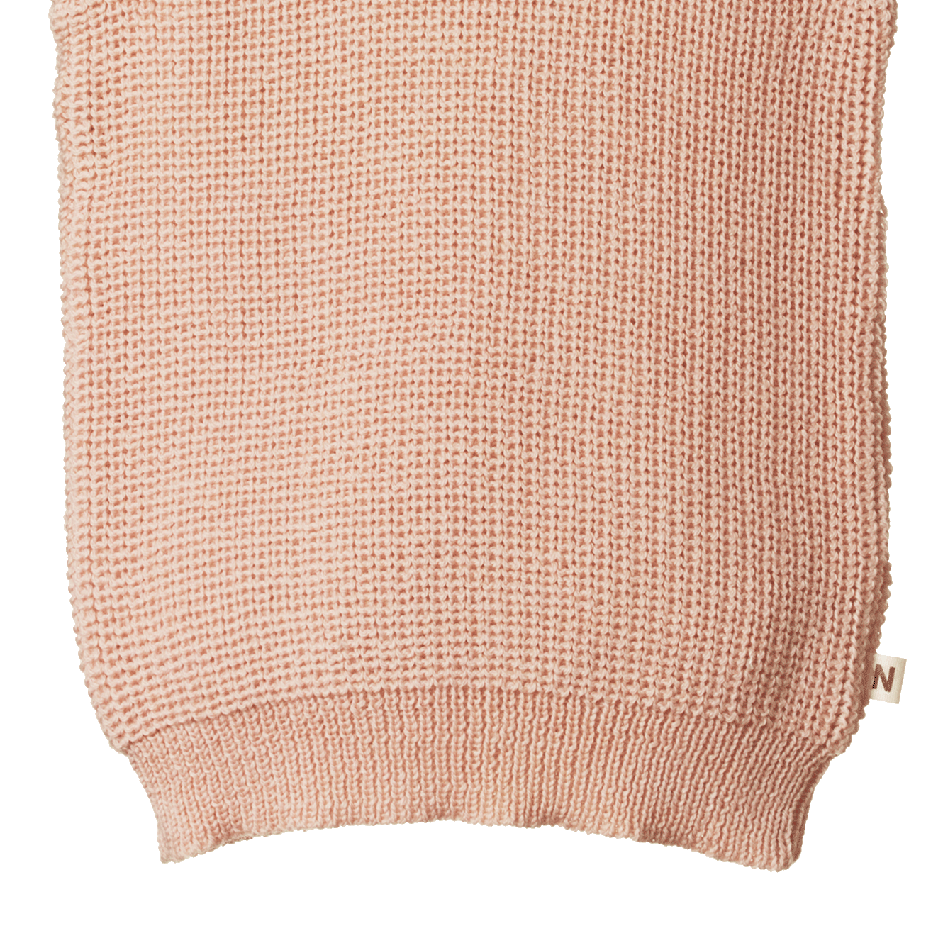 Merino Chunky Knit Vest Rose Dust