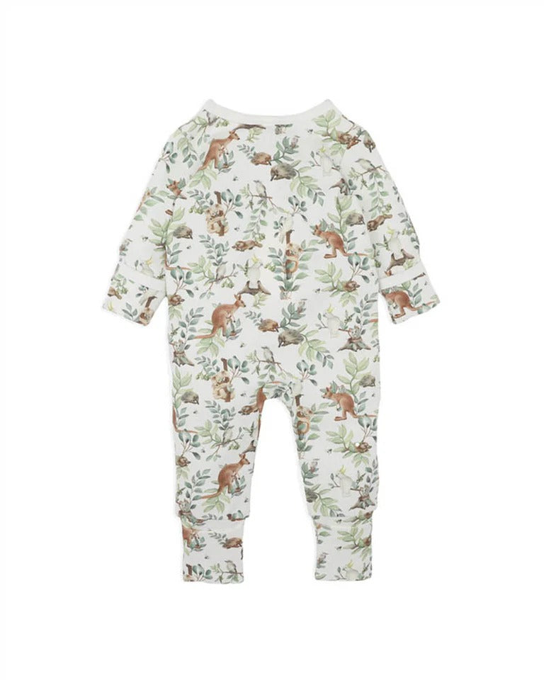 Charlie Organic Long Sleeve Zipsuit Premature