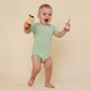 Mint Short Sleeve Organic Bodysuit