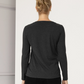 Monique Long Sleeve Nursing Petal Top - Charcoal
