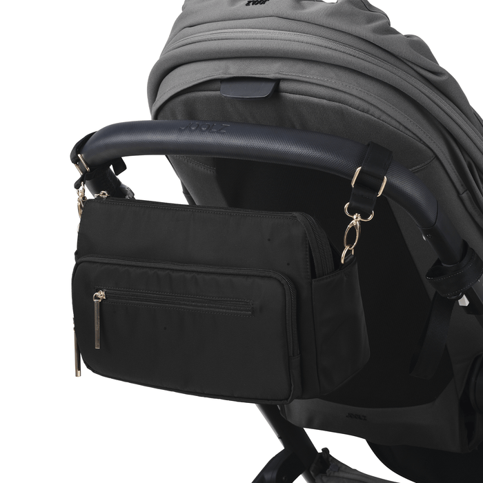 OiOi Multitasker Pram Caddy 2.0 Black Nylon