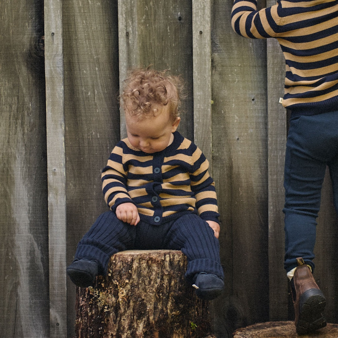 Lou Pants Cotton Knit Navy