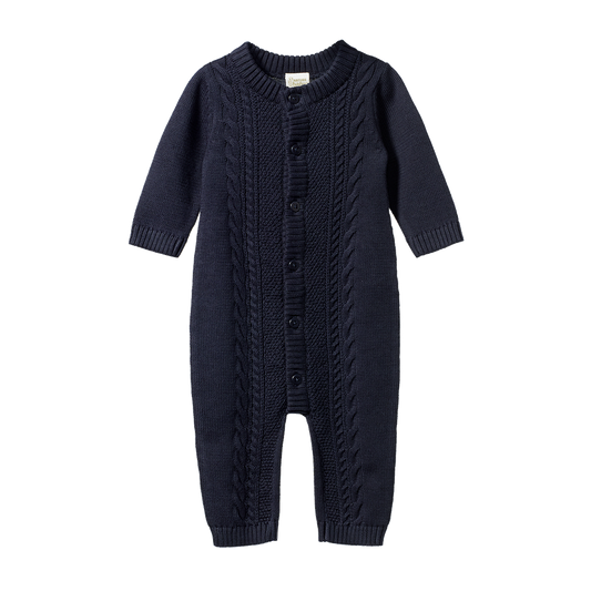 Lou Suit Cotton Knit Navy