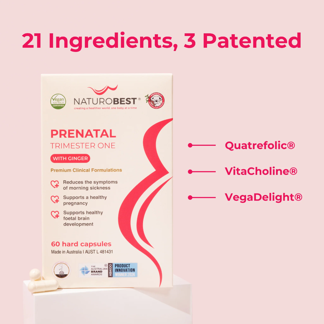NaturoBest Prenatal Trimester One with Ginger 120caps