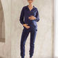 Calla Maternity Tracksuit Set in Navy
