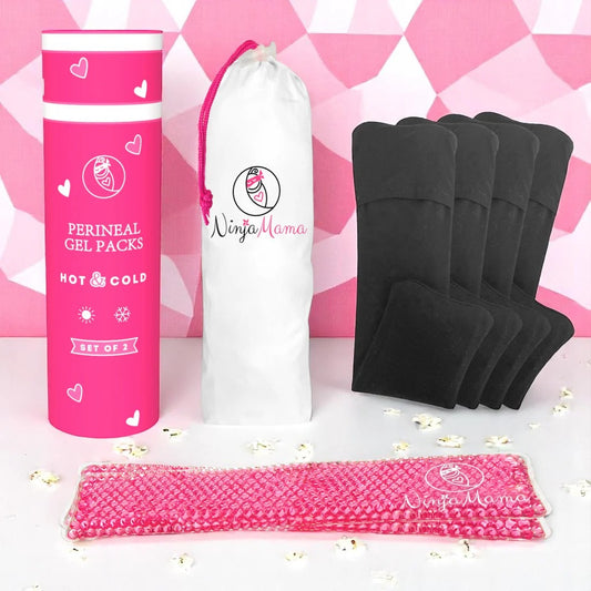 Ninja Mama Reusable Perineal Ice and Heat Therapy Packs - Pack of 2