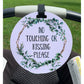 No Touching or Kissing Pram Tag Eucalypt