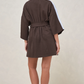 Rest Assured Robe - Chocolate/Blue
