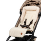 Cozy Fleece Pram Liner Green Squiggle/Cream Fleece