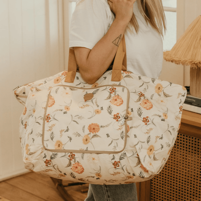 OiOi Fold Up Tote Wildflower