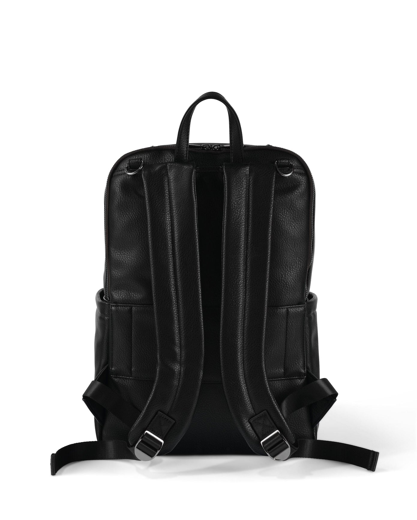 OiOi Multitasker Nappy Backpack - Black Vegan Leather