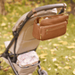OiOi Multitasker Pram Caddy 2.0 Chestnut Vegan Leather