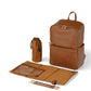 OiOi Multitasker Nappy Backpack - Chestnut Brown Vegan Leather