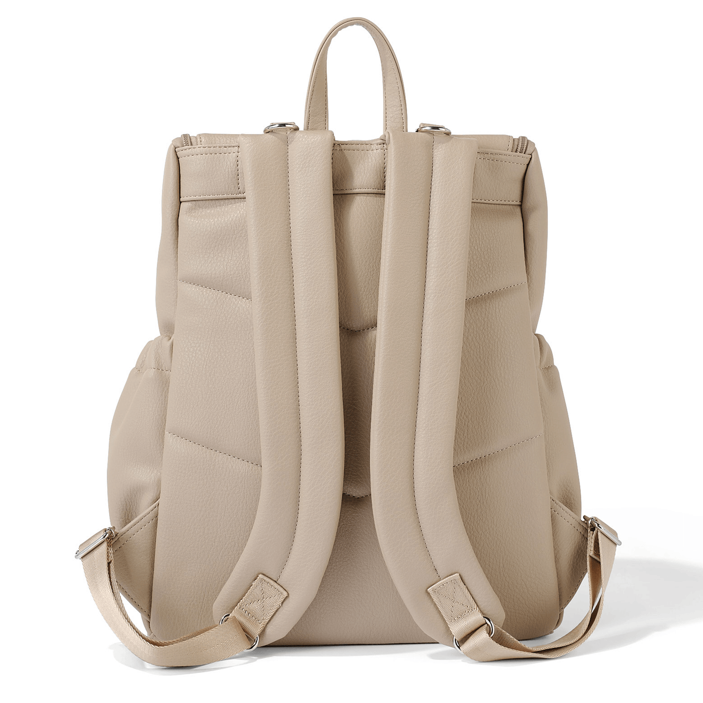 OiOi Signature Nappy Backpack - Oat Vegan Leather