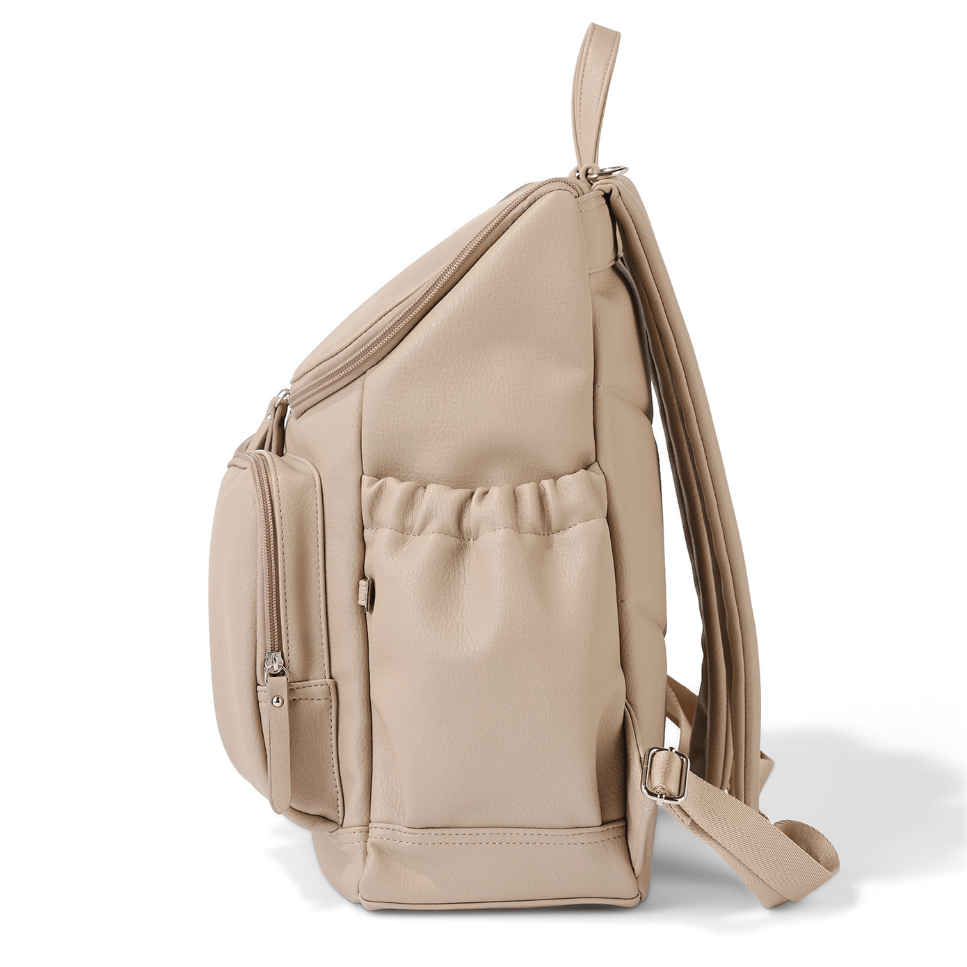 OiOi Signature Nappy Backpack - Oat Vegan Leather