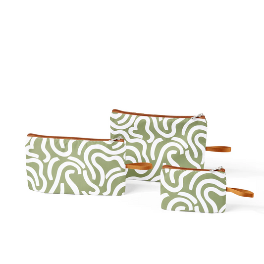 OiOi Packing Trio Green Squiggle