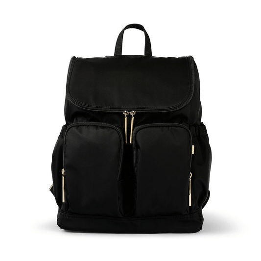 OiOi Signature Nappy Backpack - Black Nylon