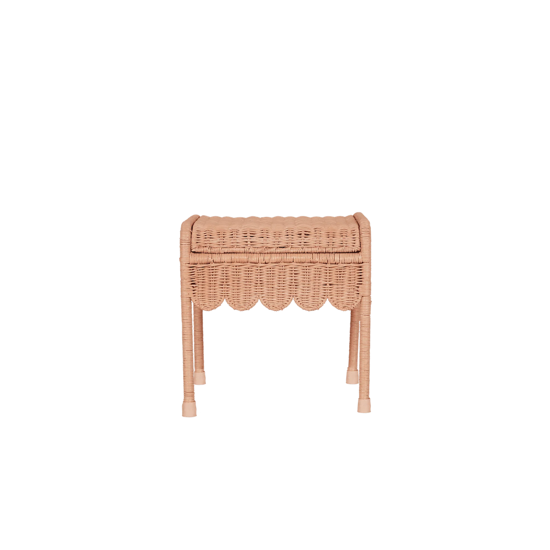 Olli Ella Petal Storie Stool Seashell Pink
