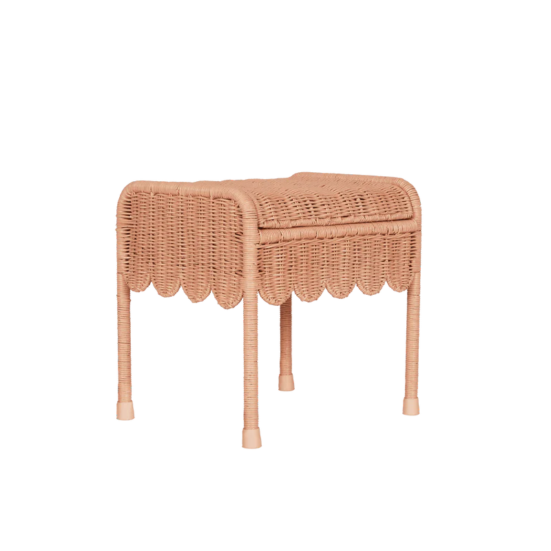 Olli Ella Petal Storie Stool Seashell Pink