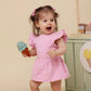 Bubblegum Short Sleeve Organic Dress