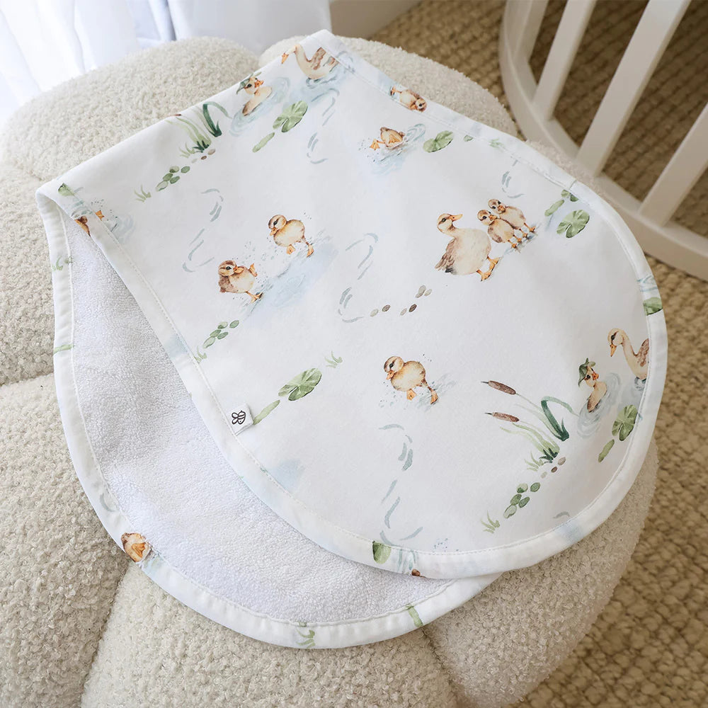 Duck Pond Organic Cotton Burp Cloth