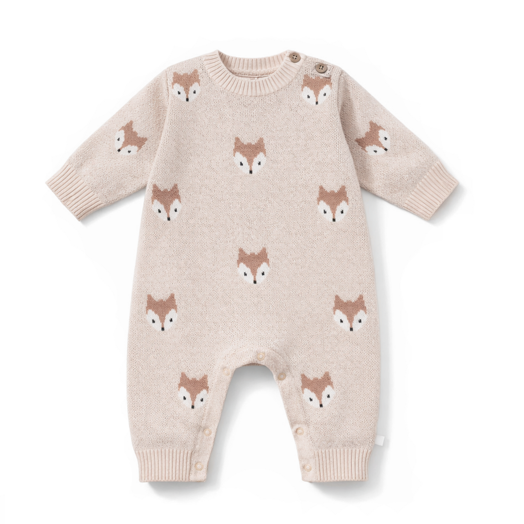 Fox Knit Romper
