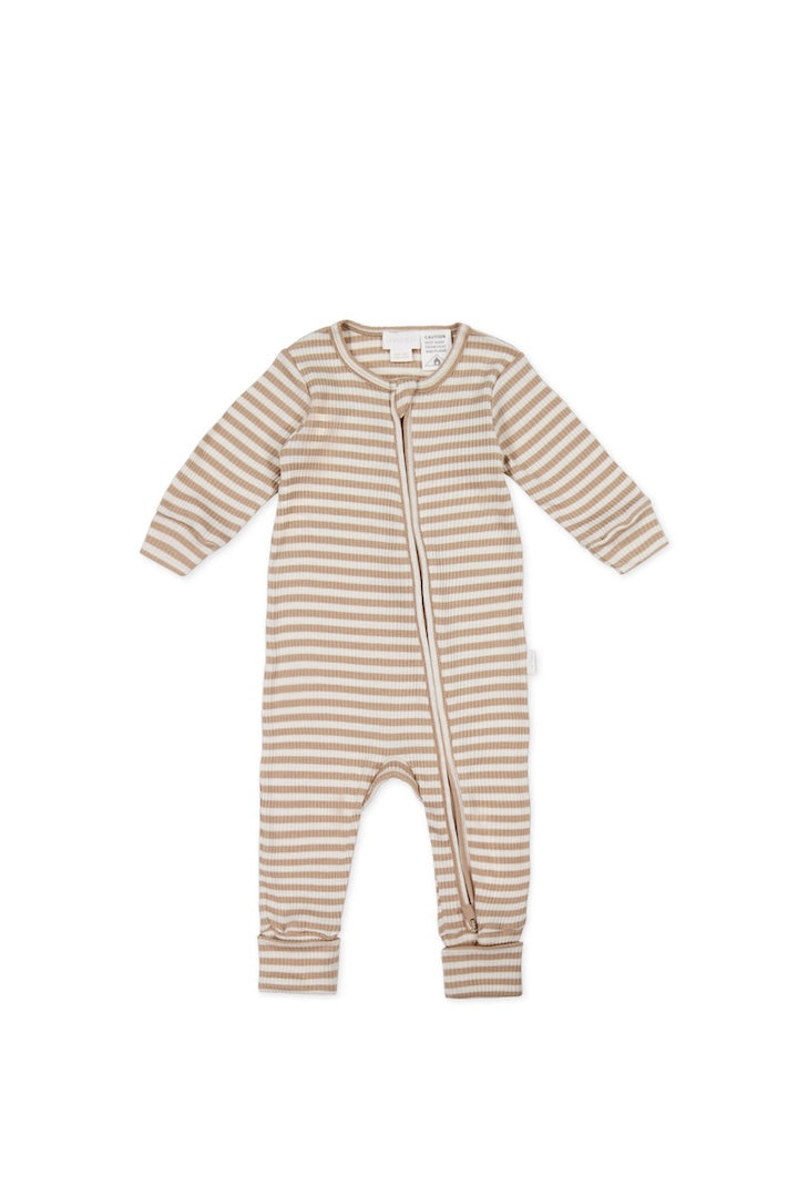 Jamie Kay Organic Cotton Modal Gracelyn Onepiece - Narrow Stripe Baker/Cloud